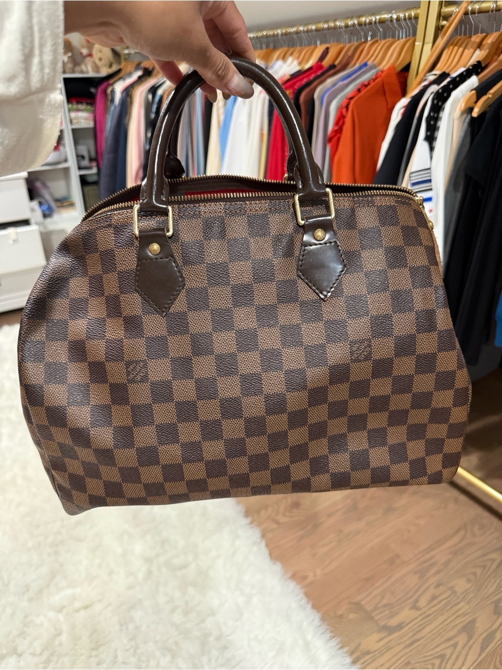 Louis Vuitton Damier Ebene Speedy 35 - Picture 2 of 10